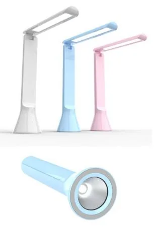 HZ-Y021 2 in 1 LED Table Lamp with Flashlight - Rechargeable, Dimmable, 3 Color Modes