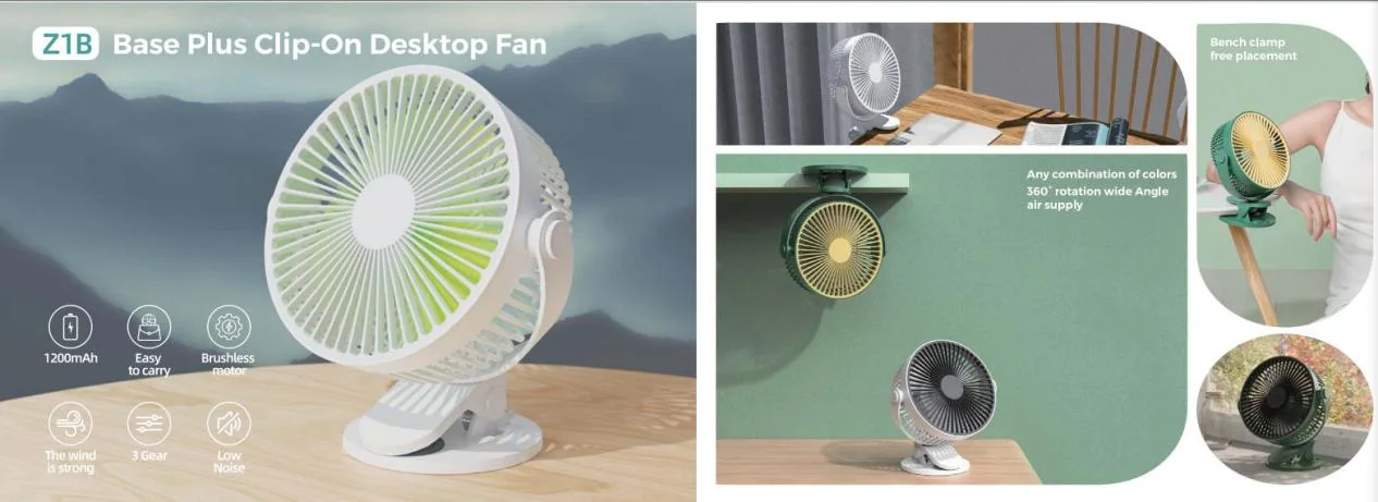 HZ-Z1B Z1B Base Plus Clip-On Desktop Fan